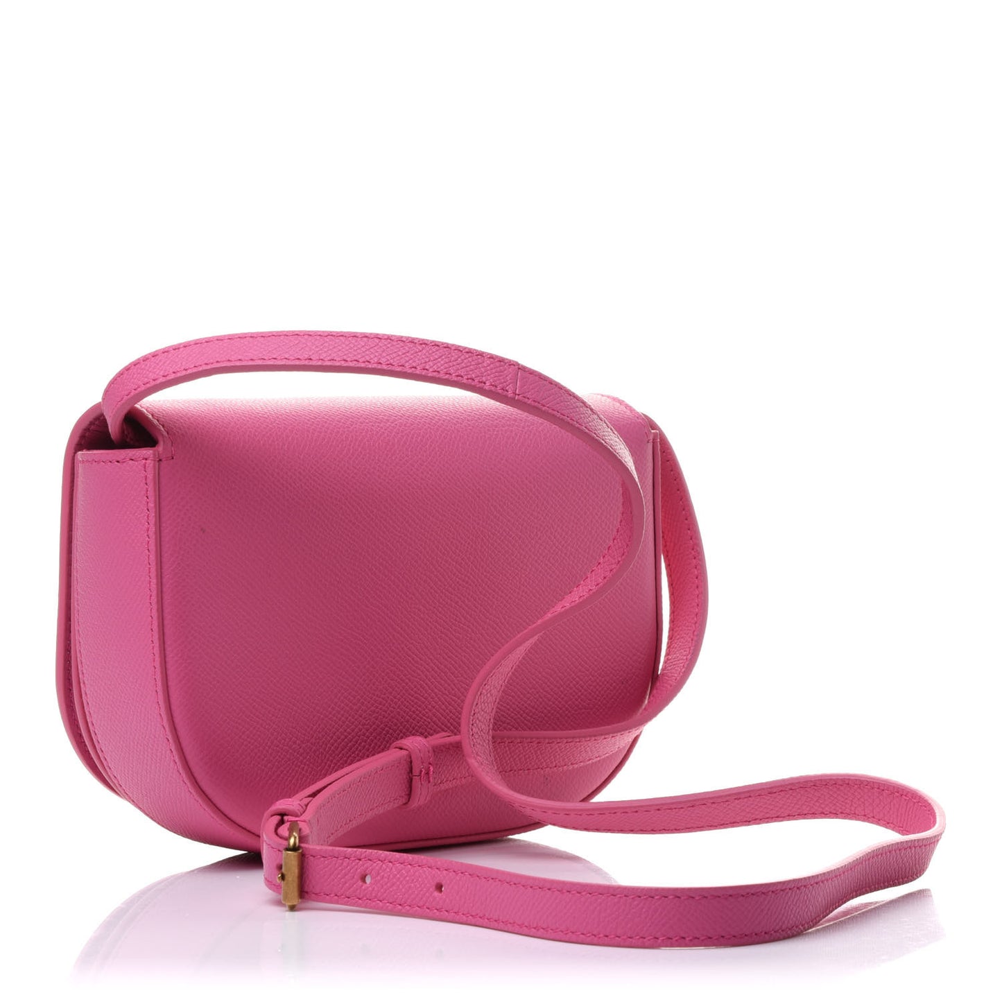 Signature Grained Calfskin Logo Print Ville Day Bag XS Rose Bubblegum Black