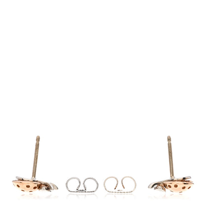 Tiffany Sterling Silver 18K Rose Gold Return to Tiffany Love Bugs Ladybug Earrings 3 of 4