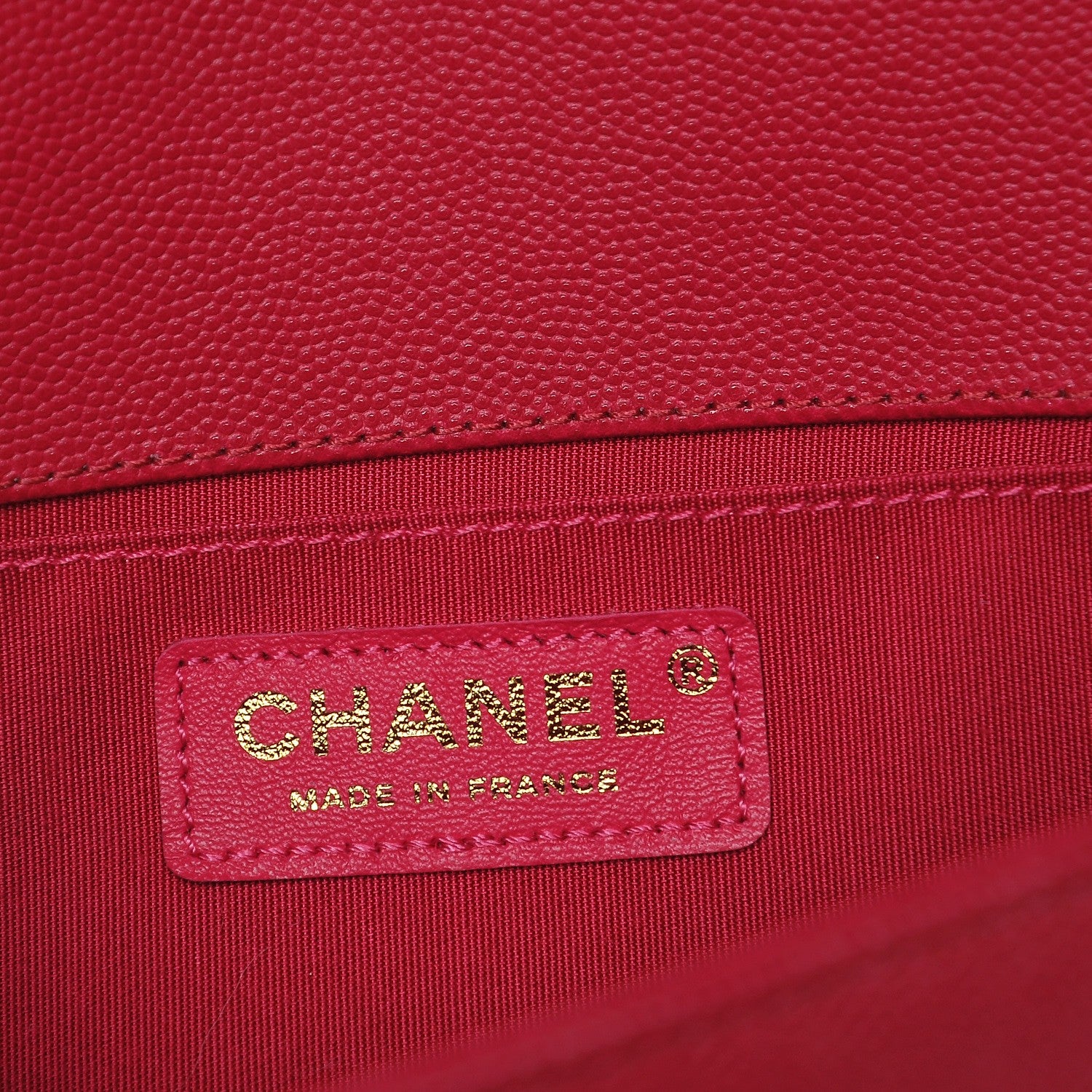 Chanel Caviar Quilted Medium Boy Flap Fuchsia 6 of 8