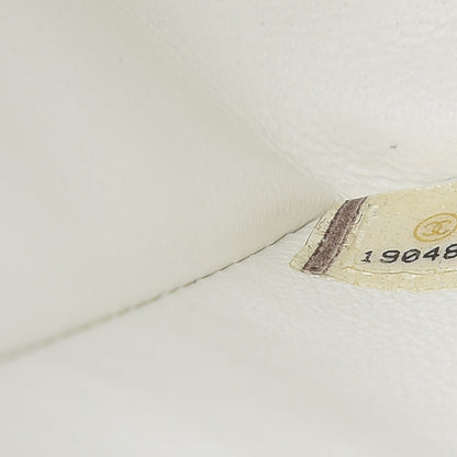 Chanel Caviar Quilted Jumbo Double Flap White 7 of 10