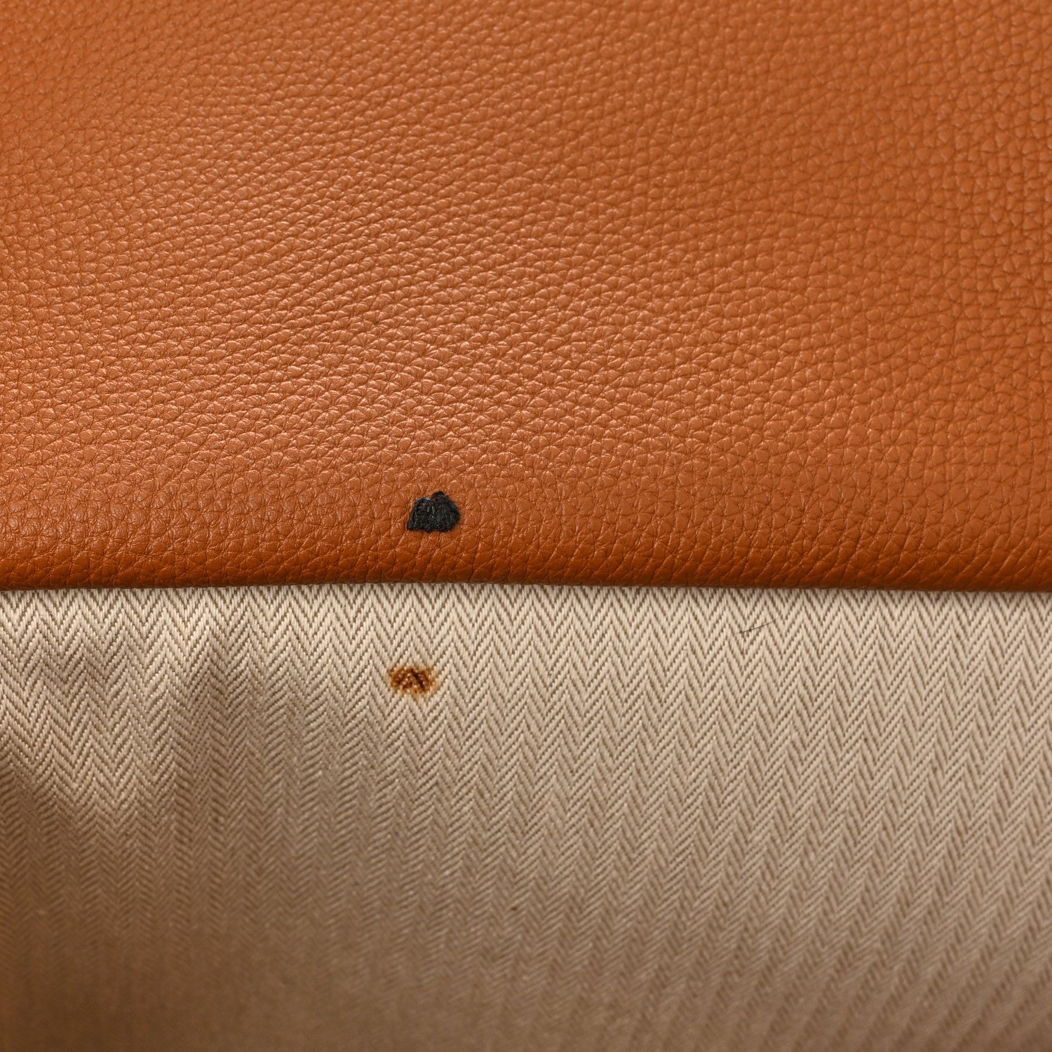 Hermes Togo Front Pocket Tote Gold 6 of 10