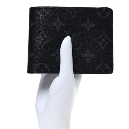 Louis Vuitton Monogram Eclipse Slender Wallet 2 of 7