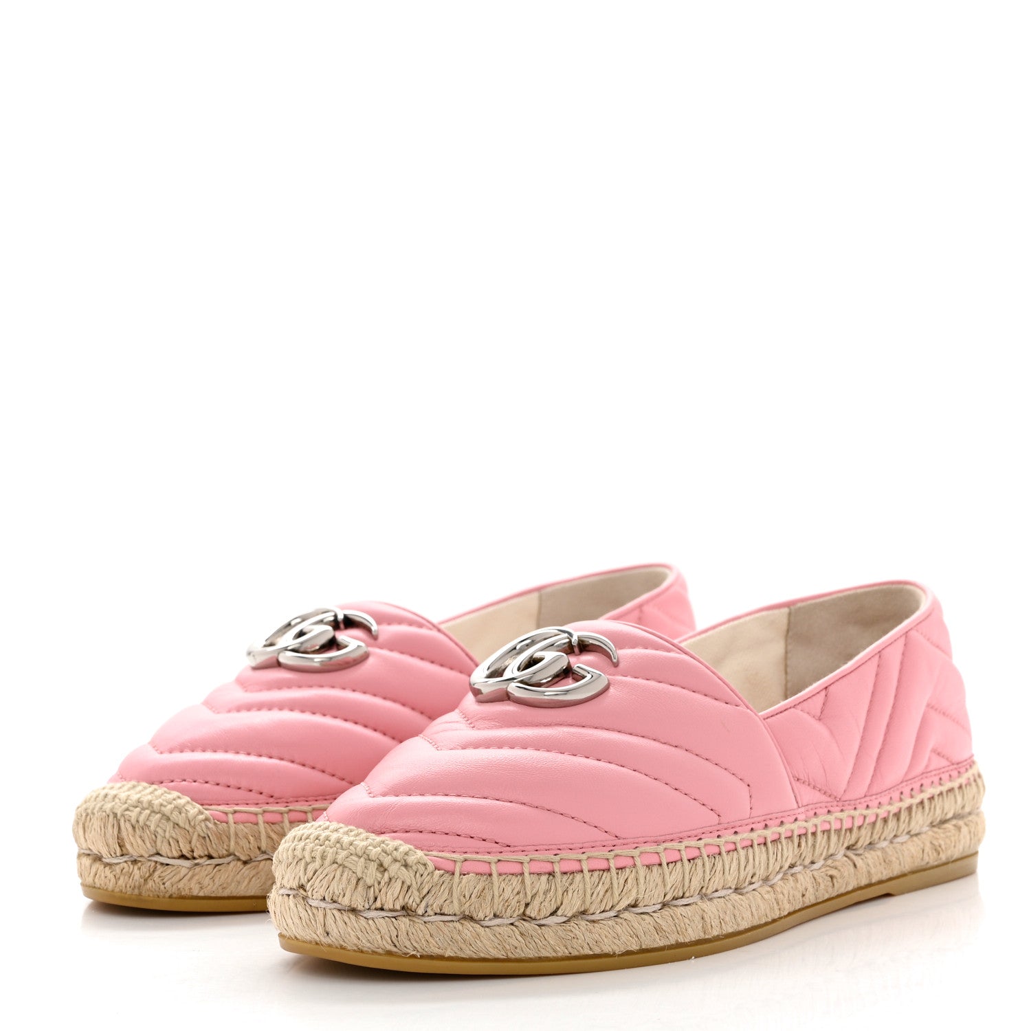 Gucci Nappa Matelasse GG Marmont Espadrilles Wild Rose 3 of 10