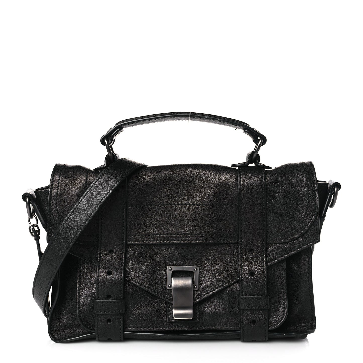 Lambskin Tiny PS1 Satchel Black