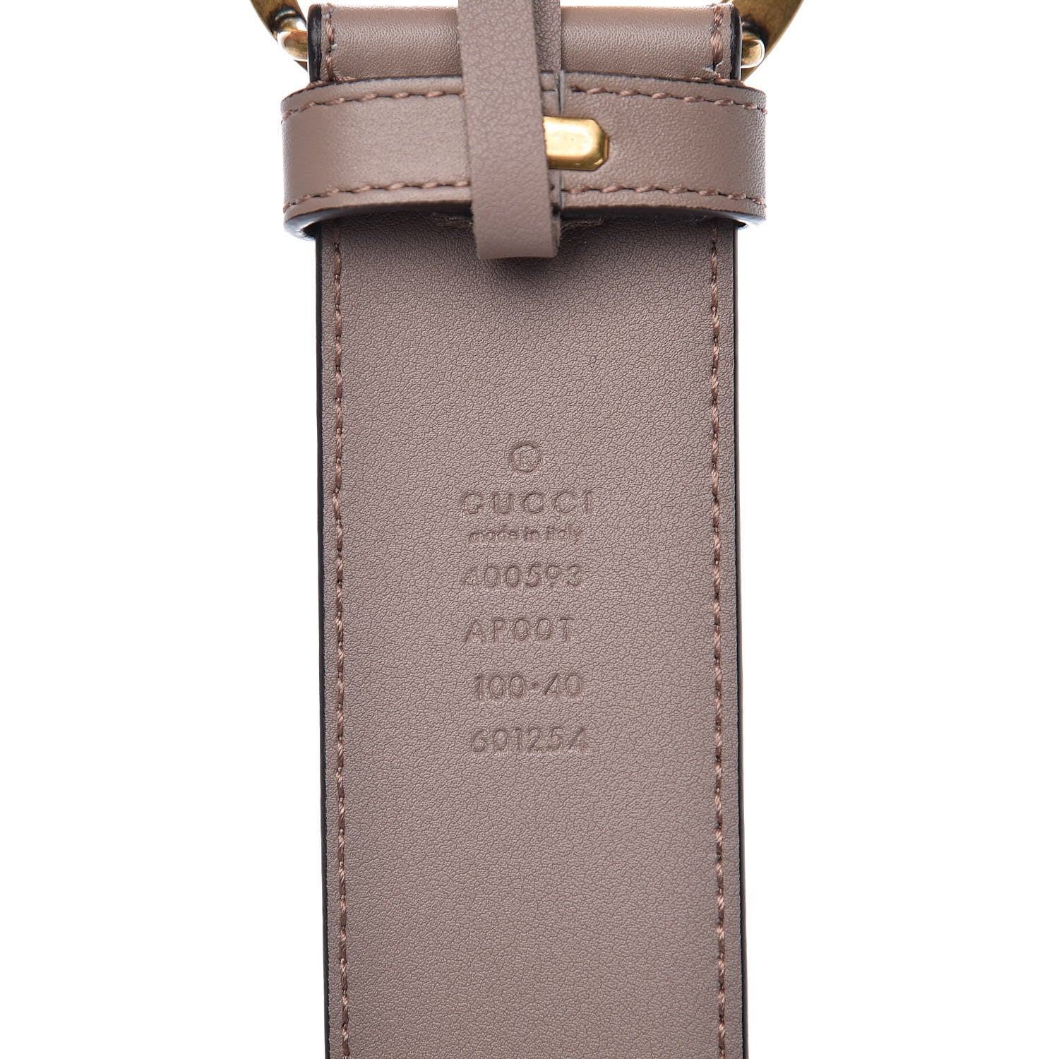 Gucci Calfskin Double G 40mm Belt 100 40 Porcelain Rose 5 of 8