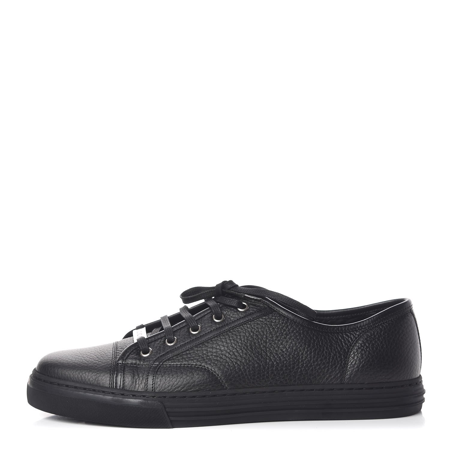 Gucci Nappa Mens Low Top Sneakers 10.5 Black 1 of 9