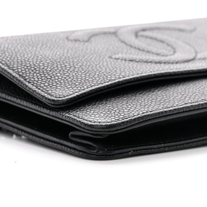 Chanel Caviar Timeless CC Wallet on Chain WOC Black 10 of 15