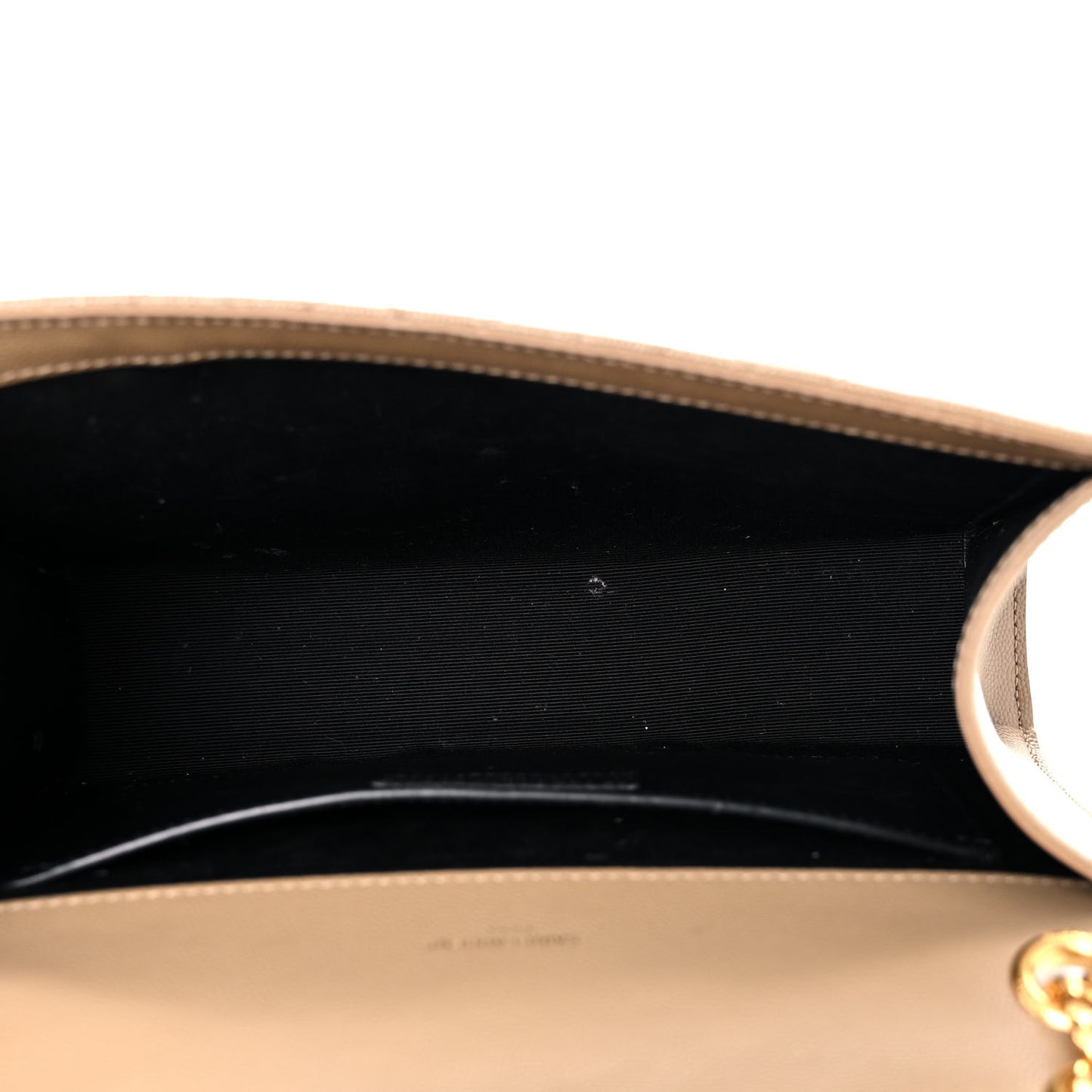 Grain De Poudre Textured Mixed Matelasse Medium Triquilt Monogram Satchel Dark Beige