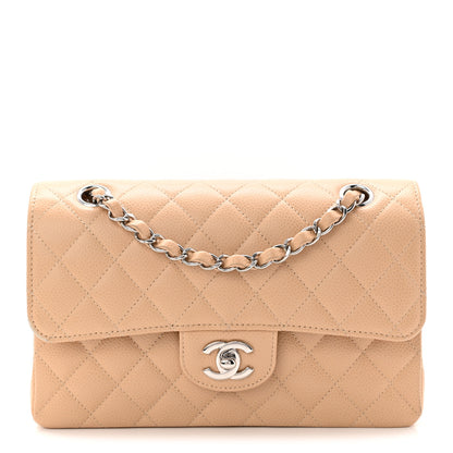 Chanel Caviar Quilted Small Double Flap Beige 1 of 12