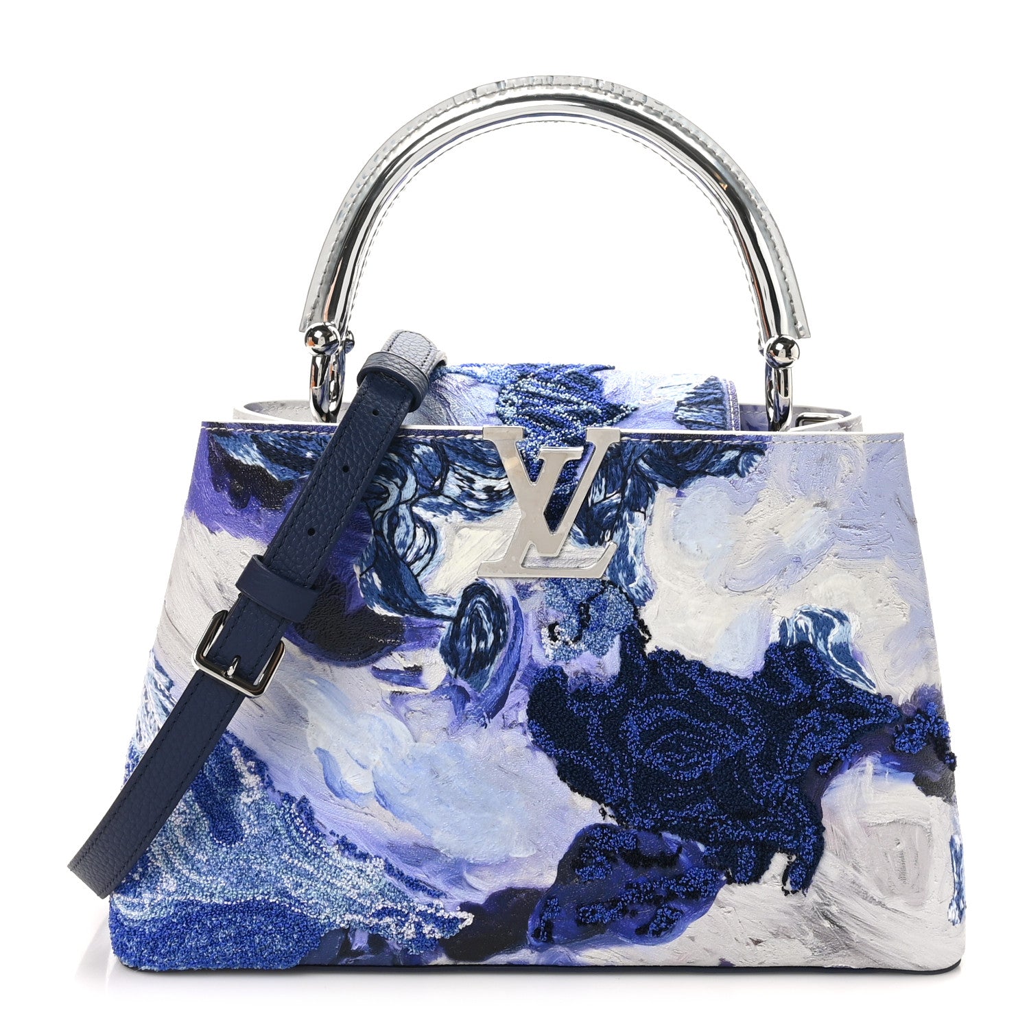 Louis Vuitton X DONNA HUANCA Taurillon Fabric Arty Capucines MM Blue Multicolor 1 of 10