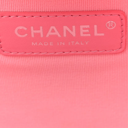 Chanel Canvas Calfskin Striped Large Deauville Tote Pink Blue 7 of 12