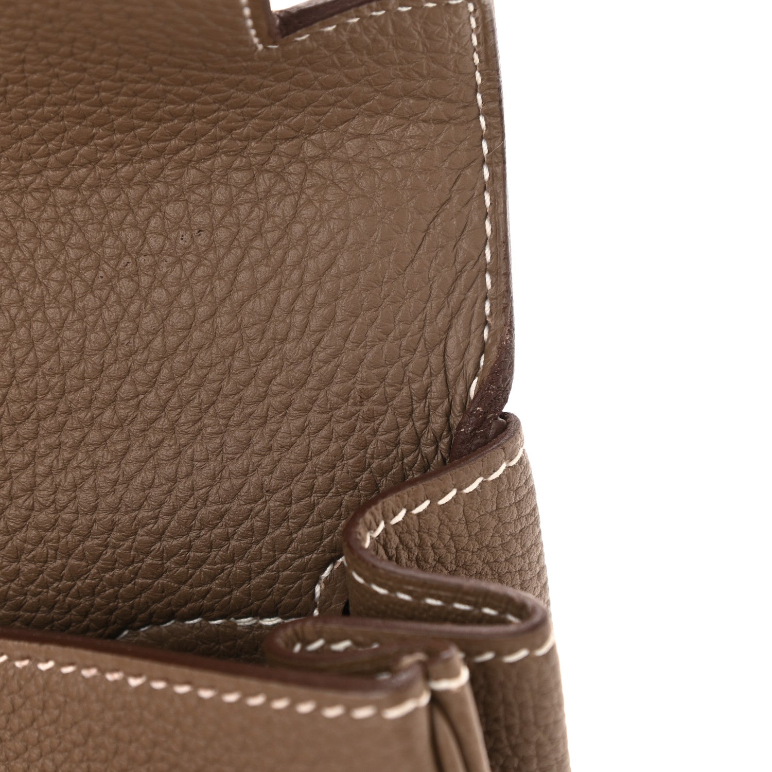 Hermes Togo Kelly Retourne 28 Etoupe 11 of 13