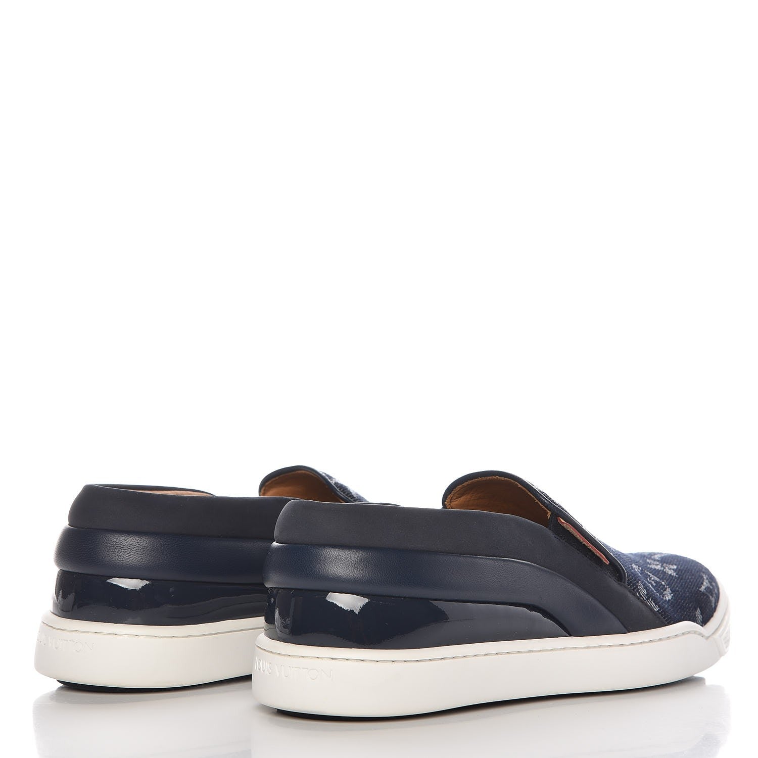 Louis Vuitton Denim Monogram Tempo Sneakers 35.5 Blue 4 of 10