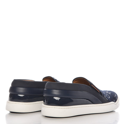 Louis Vuitton Denim Monogram Tempo Sneakers 35.5 Blue 4 of 10