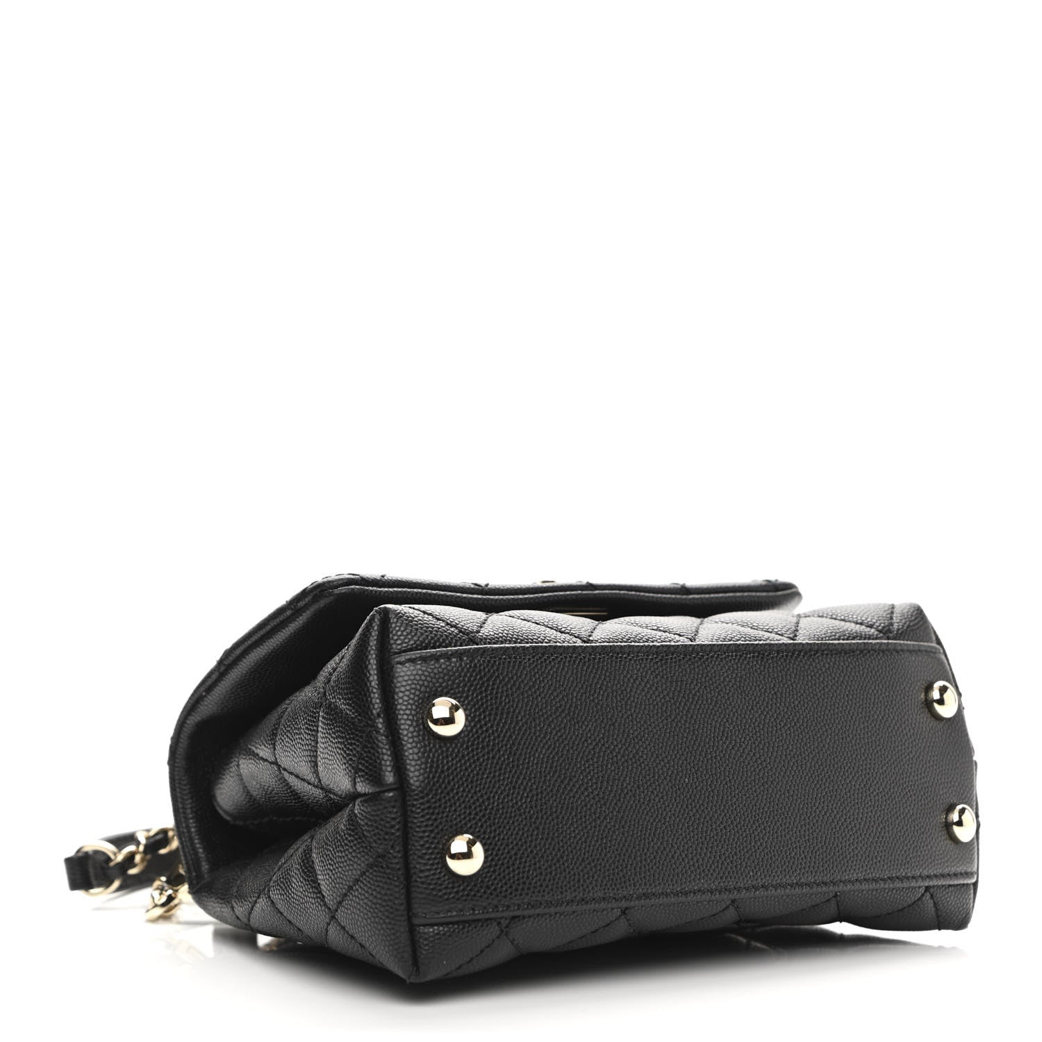 Chanel Caviar Quilted Extra Mini Coco Handle Flap Black 4 of 11