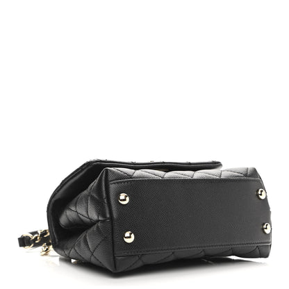 Chanel Caviar Quilted Extra Mini Coco Handle Flap Black 4 of 11