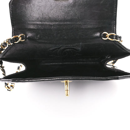 Chanel Shiny Crocodile Flap Black 5 of 13