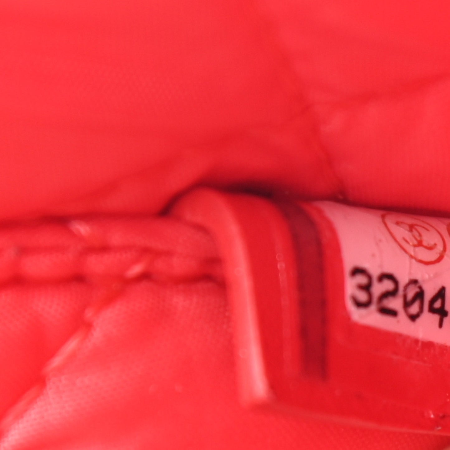 Caviar Quilted Large Vanity Pouch Red