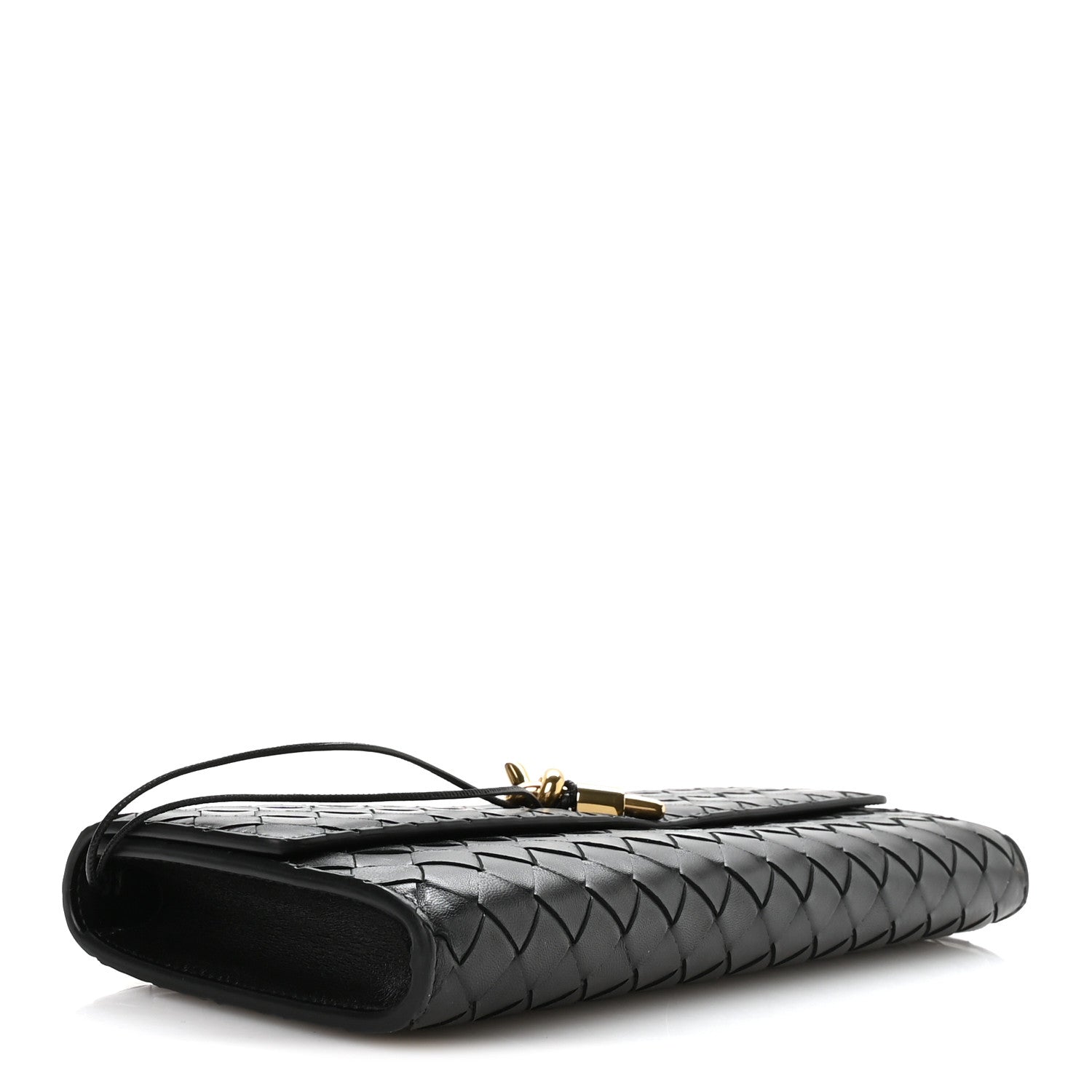 Bottega Veneta Nappa Intrecciato Long Andiamo Top Handle Clutch Black 4 of 10