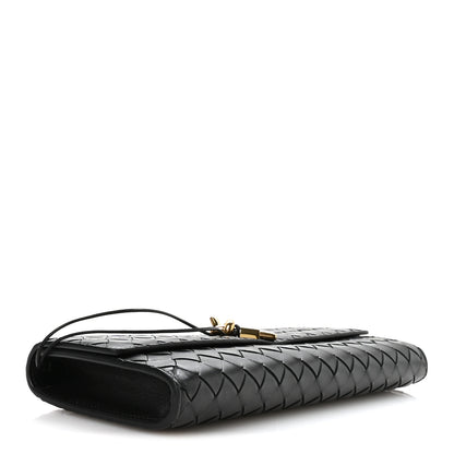Bottega Veneta Nappa Intrecciato Long Andiamo Top Handle Clutch Black 4 of 10