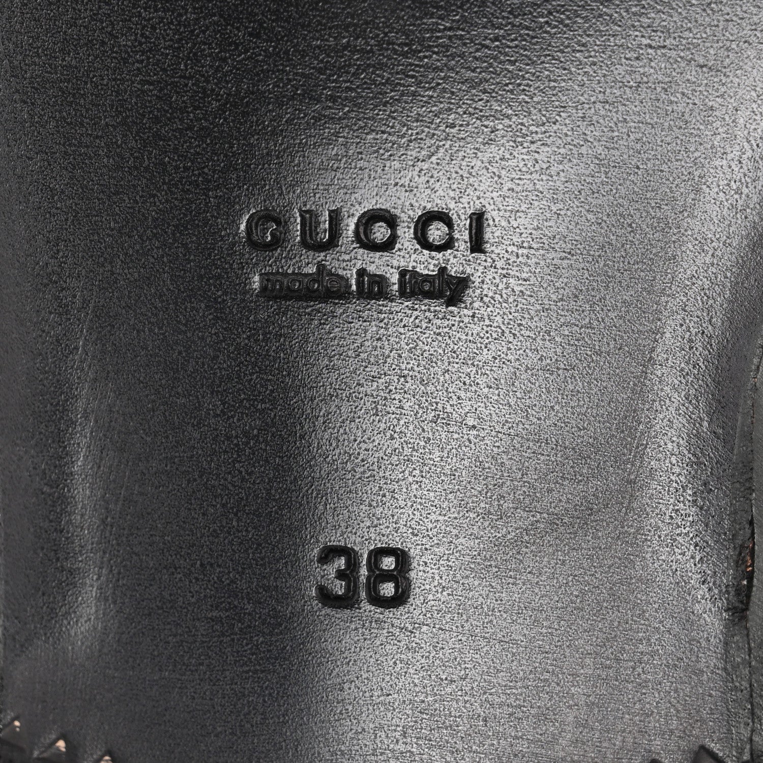 Gucci Goatskin Womens Logo 15mm Loafers 38 Mystic White 6 of 9