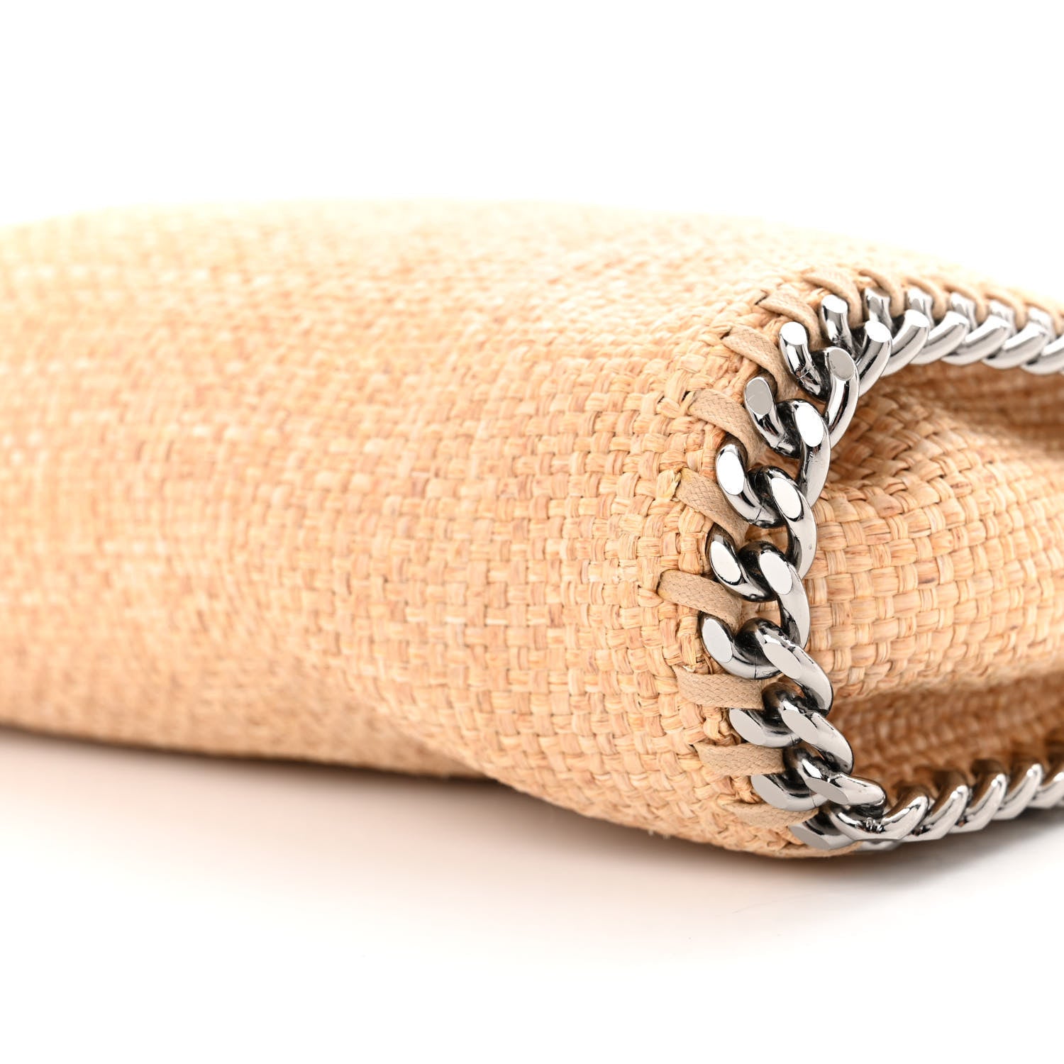 Stella McCartney Raffia Mini Falabella Fold Over Tote Natural 10 of 10