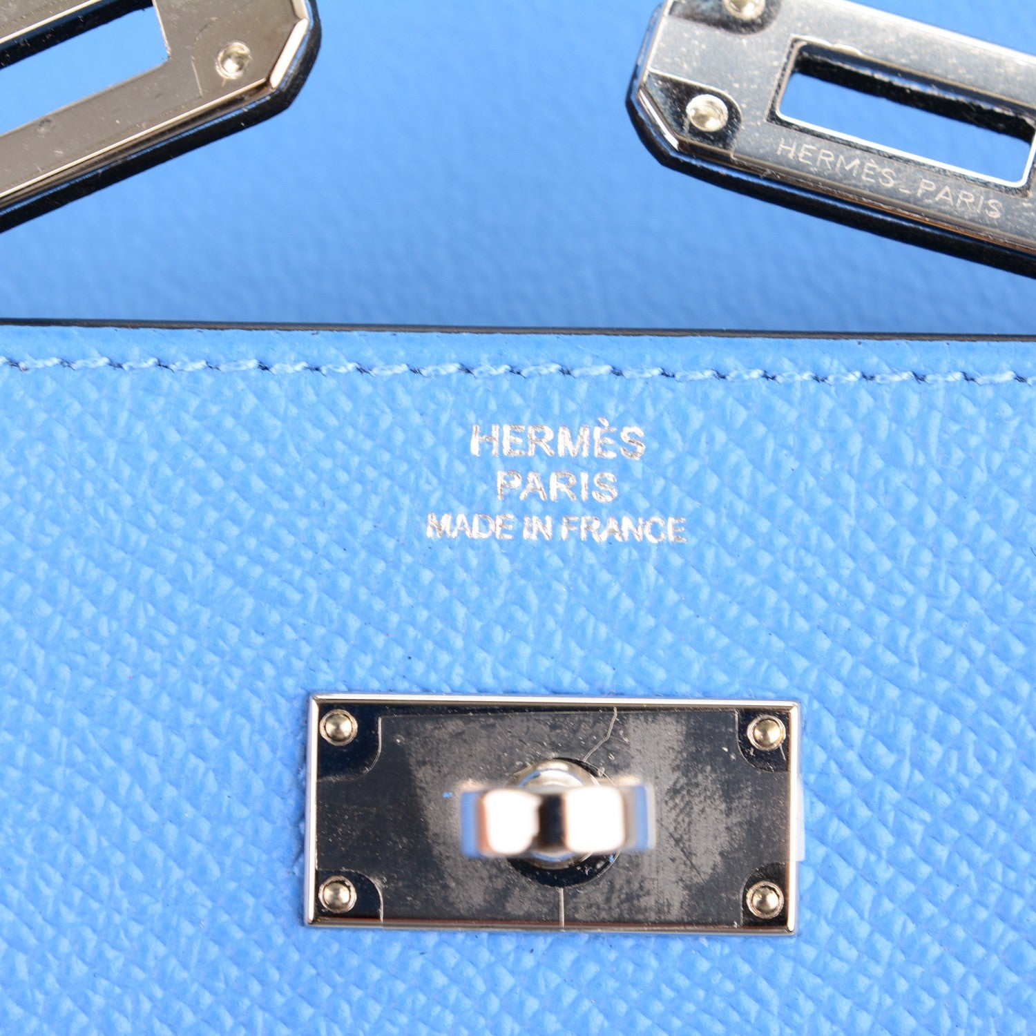 Hermes Epsom Kelly Longue Flag Wallet Bleu Paradis Bleu Saphir 6 of 7