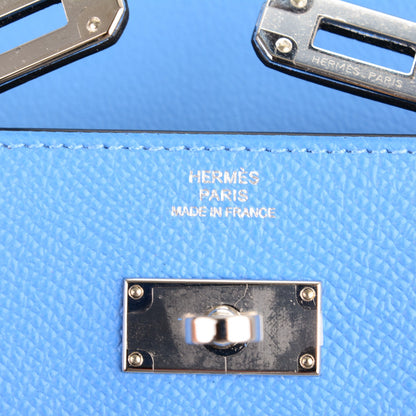 Hermes Epsom Kelly Longue Flag Wallet Bleu Paradis Bleu Saphir 6 of 7