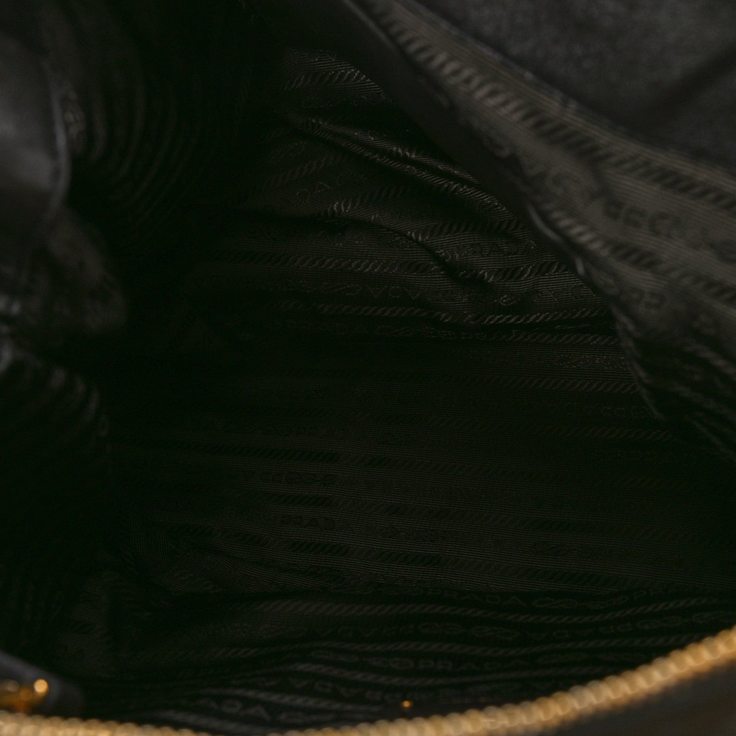 Prada Tessuto Nylon Jacquard Logo Aviator Satchel Ebano 5 of 8