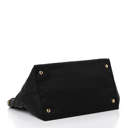 Prada Tessuto Nylon Saffiano Tote Black 3 of 4