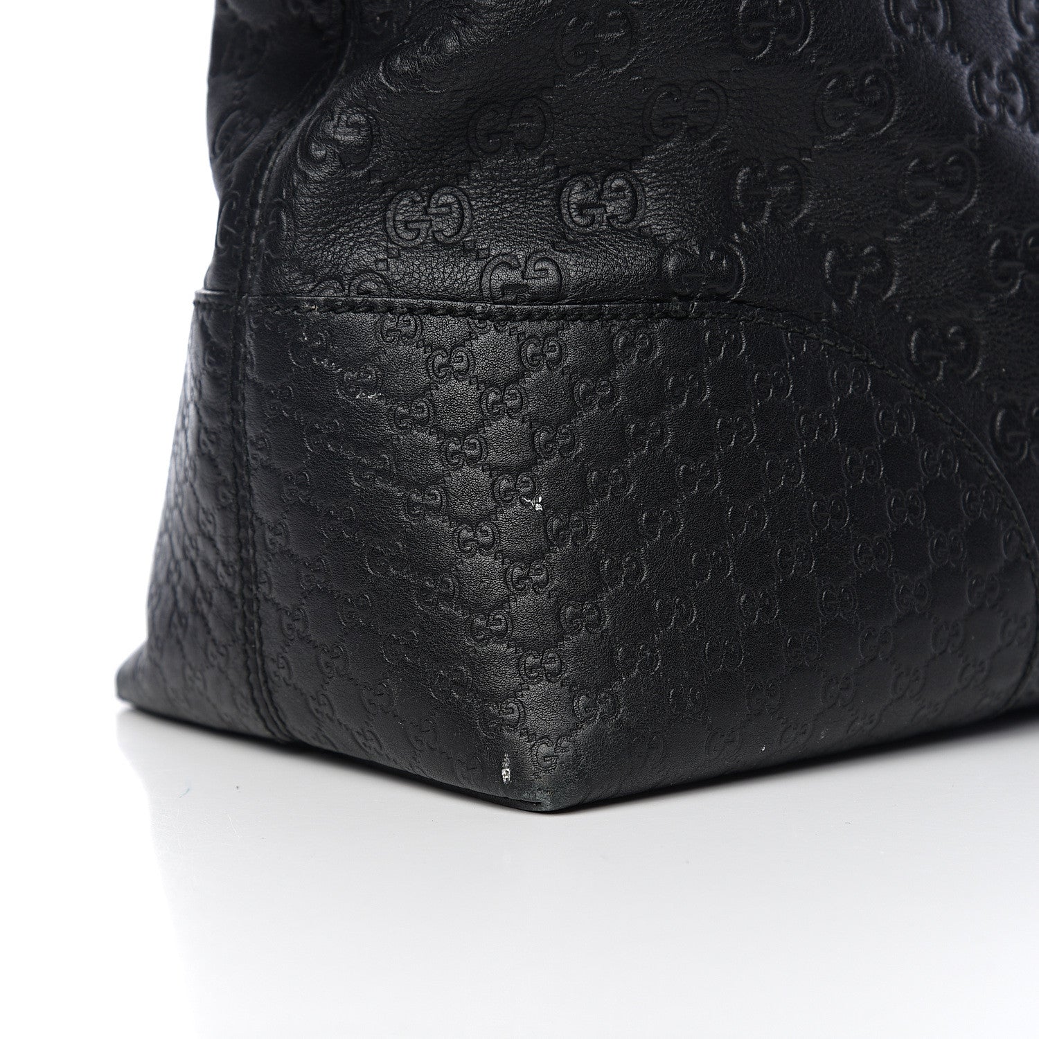 Gucci Guccissima Medium Bree Shoulder Bag Black 14 of 16