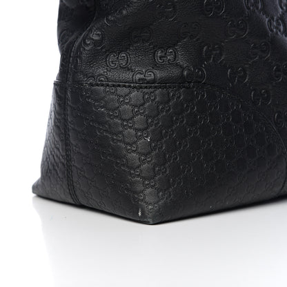 Gucci Guccissima Medium Bree Shoulder Bag Black 14 of 16