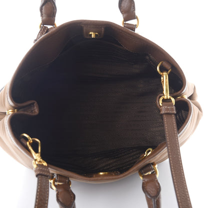 Prada Nylon Tessuto Vitello Daino Tote Corinto 6 of 10