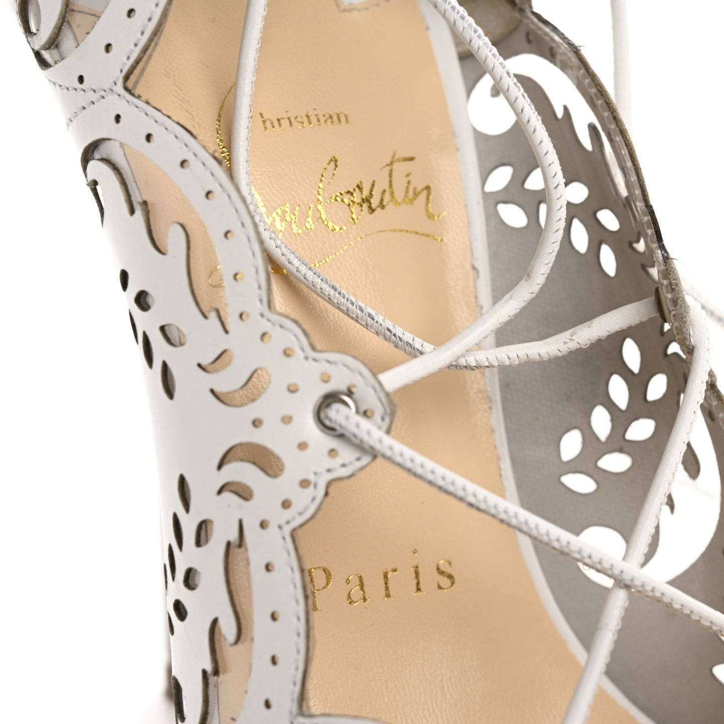 Calfskin PVC Impera 100 Pumps 38 White