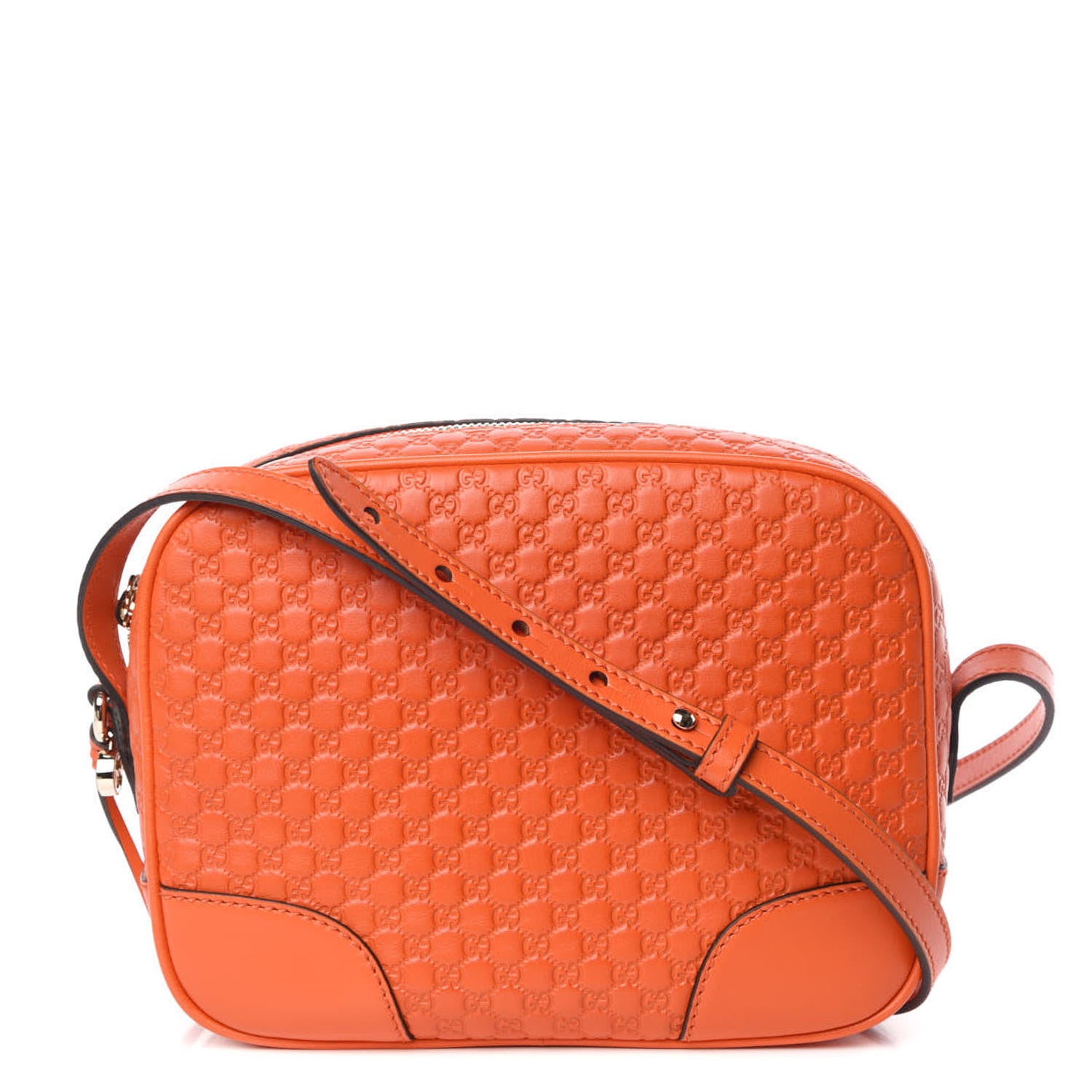 Gucci Soft Microguccissima Mini Bree Messenger Bag Sun Orange 1 of 9