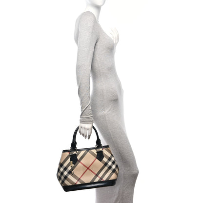 Burberry Nova Check Medium Tote Black 2 of 13