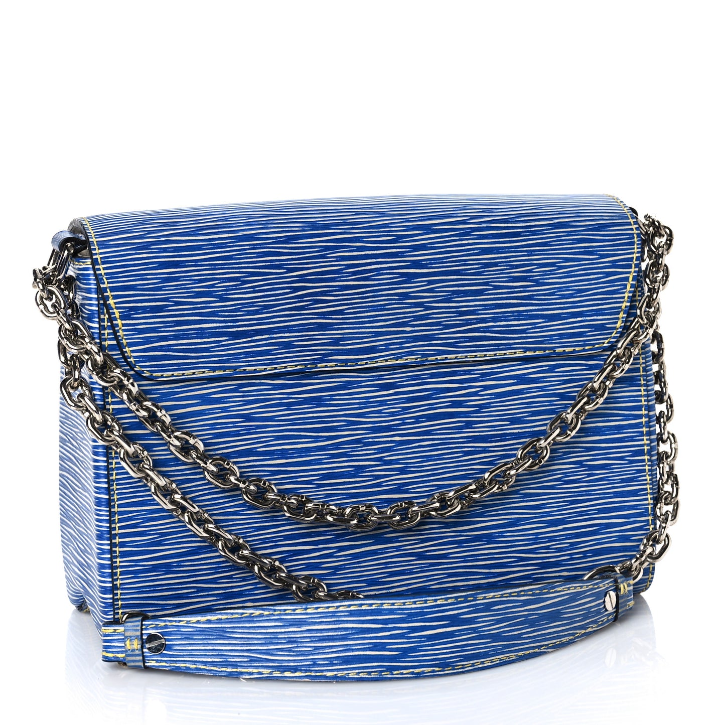 Epi Twist Shoulder Bag MM Denim Light