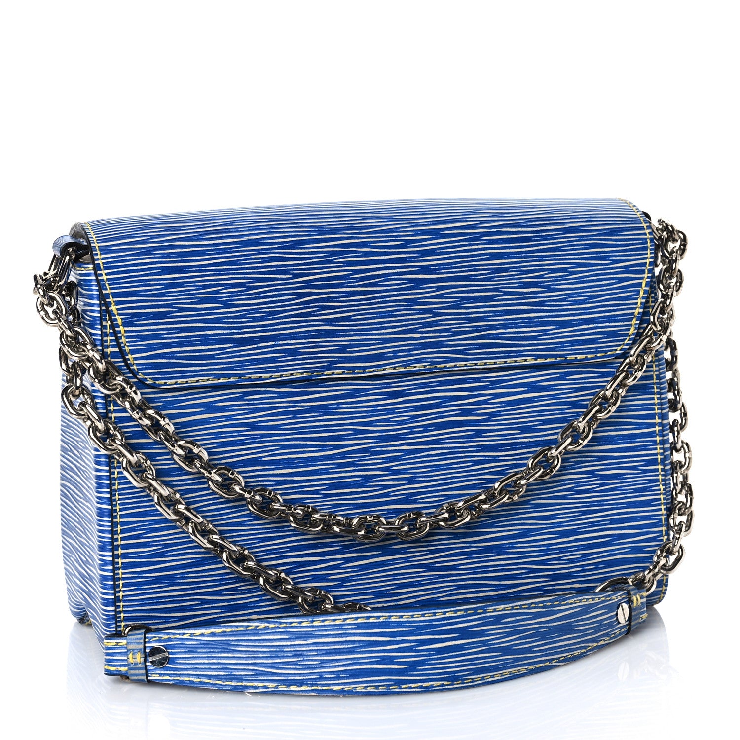 Louis Vuitton Epi Twist Shoulder Bag MM Denim Light 4 of 10