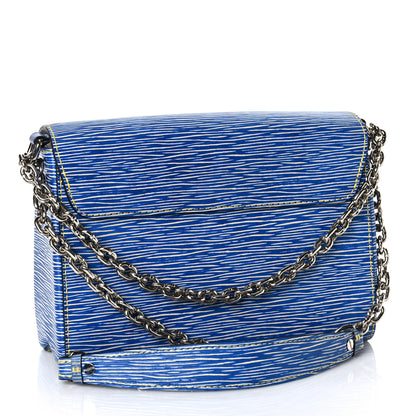 Louis Vuitton Epi Twist Shoulder Bag MM Denim Light 4 of 10