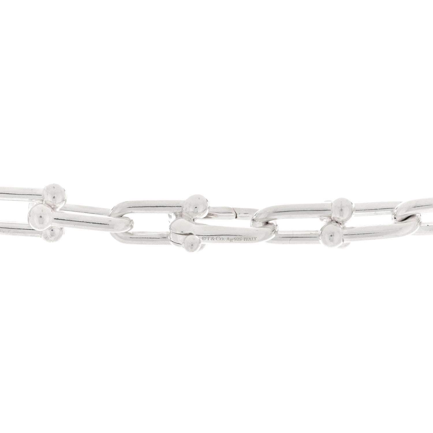 Tiffany Sterling Silver HardWear Graduated Link Necklace 3 of 3