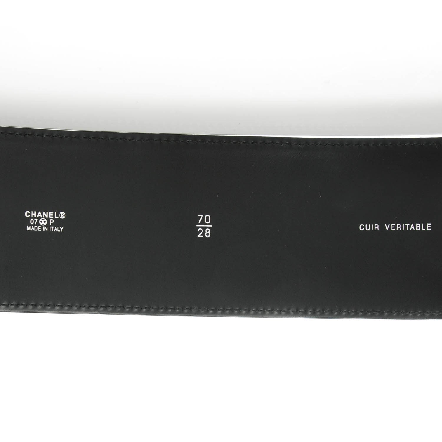 Chanel Patent CC Wide Belt 70 28 Black 5 of 5