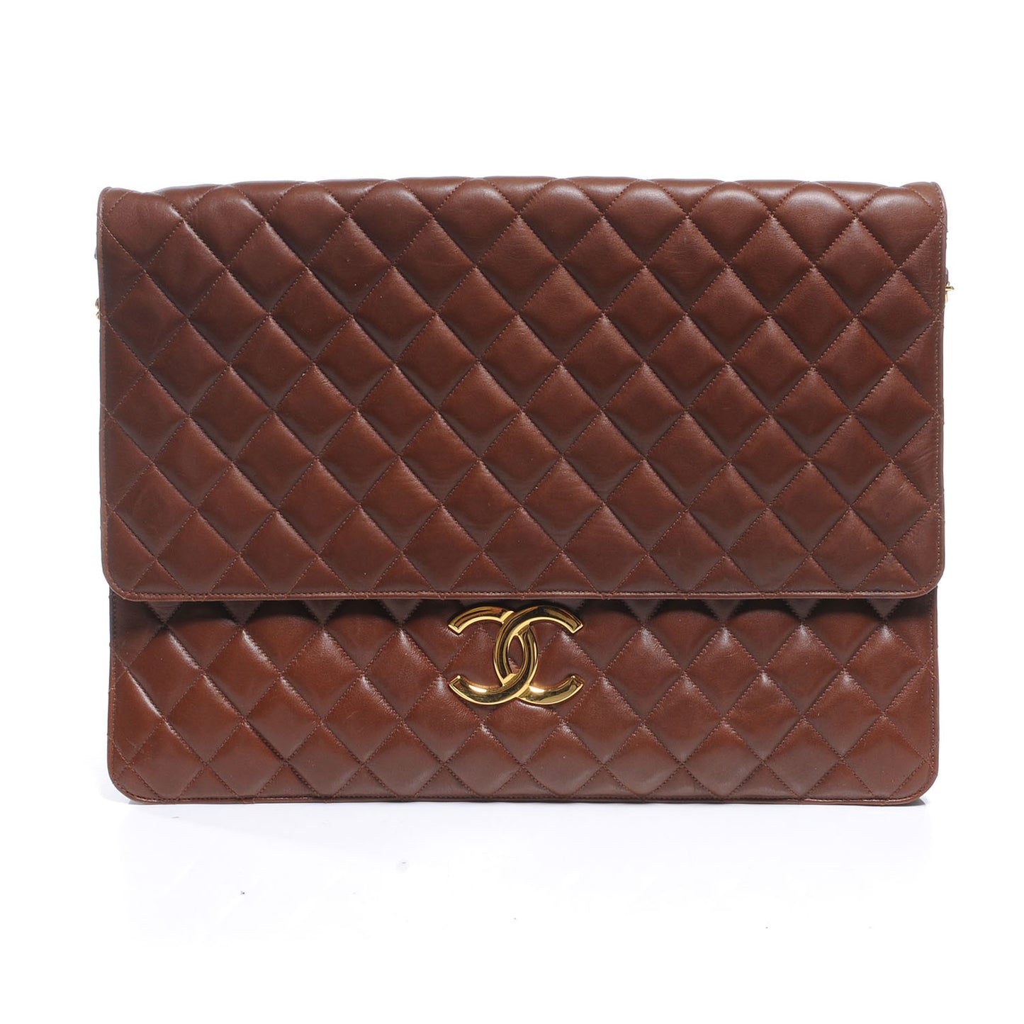 Lambskin Portfolio Flap Brown