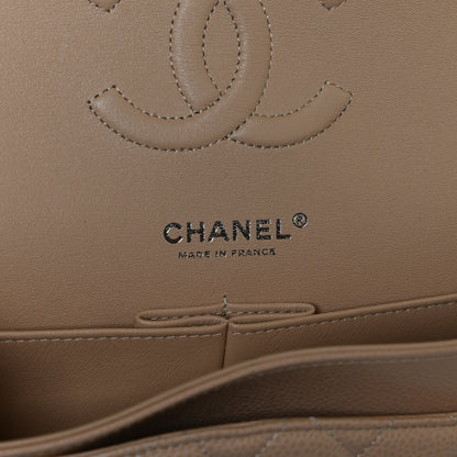 Chanel Caviar Quilted Medium Double Flap Beige 6 of 11