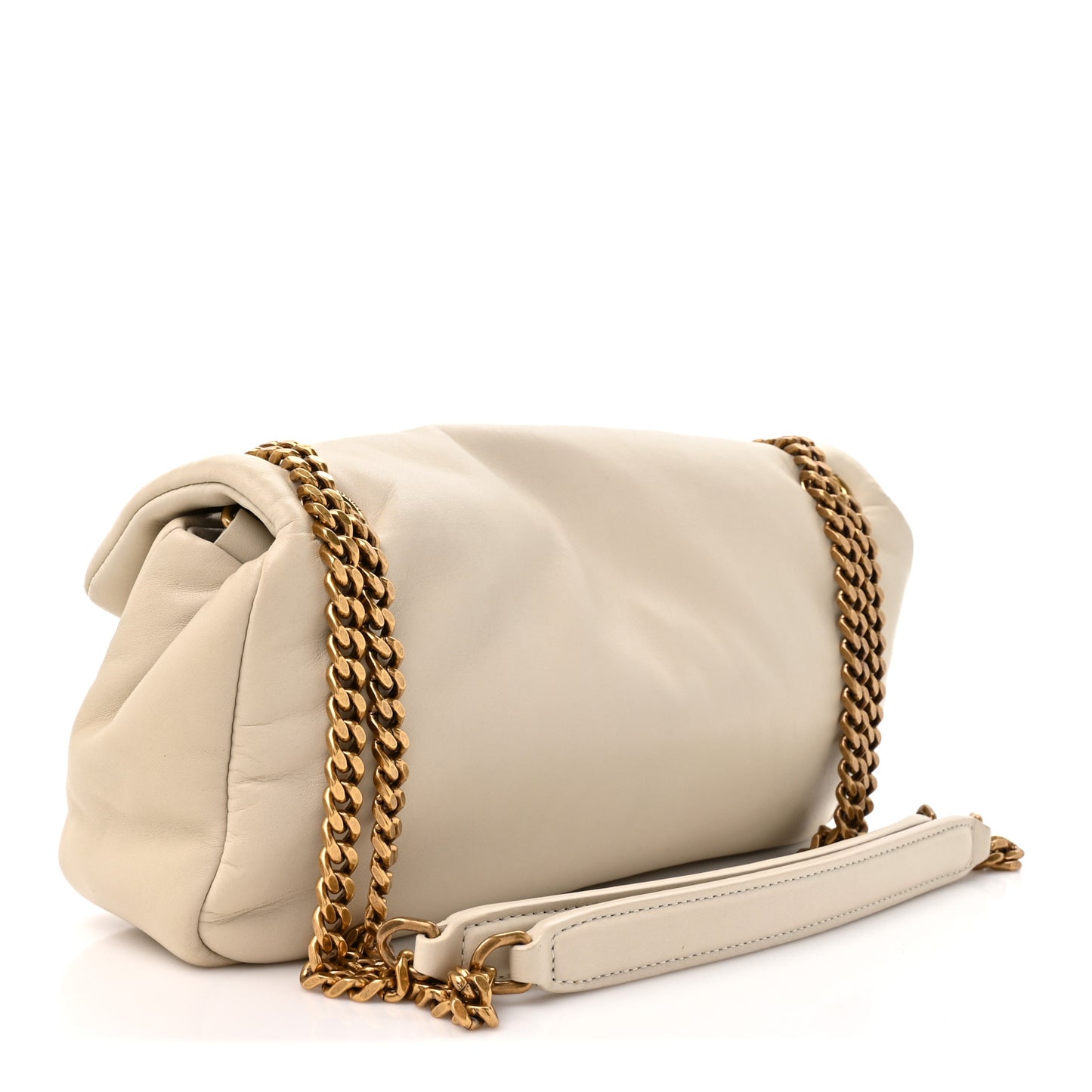 Plunged Lambskin Calypso Blanc Vintage