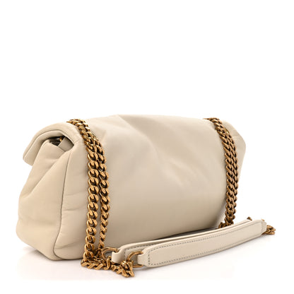 Saint Laurent Plunged Lambskin Calypso Blanc Vintage 2 of 12