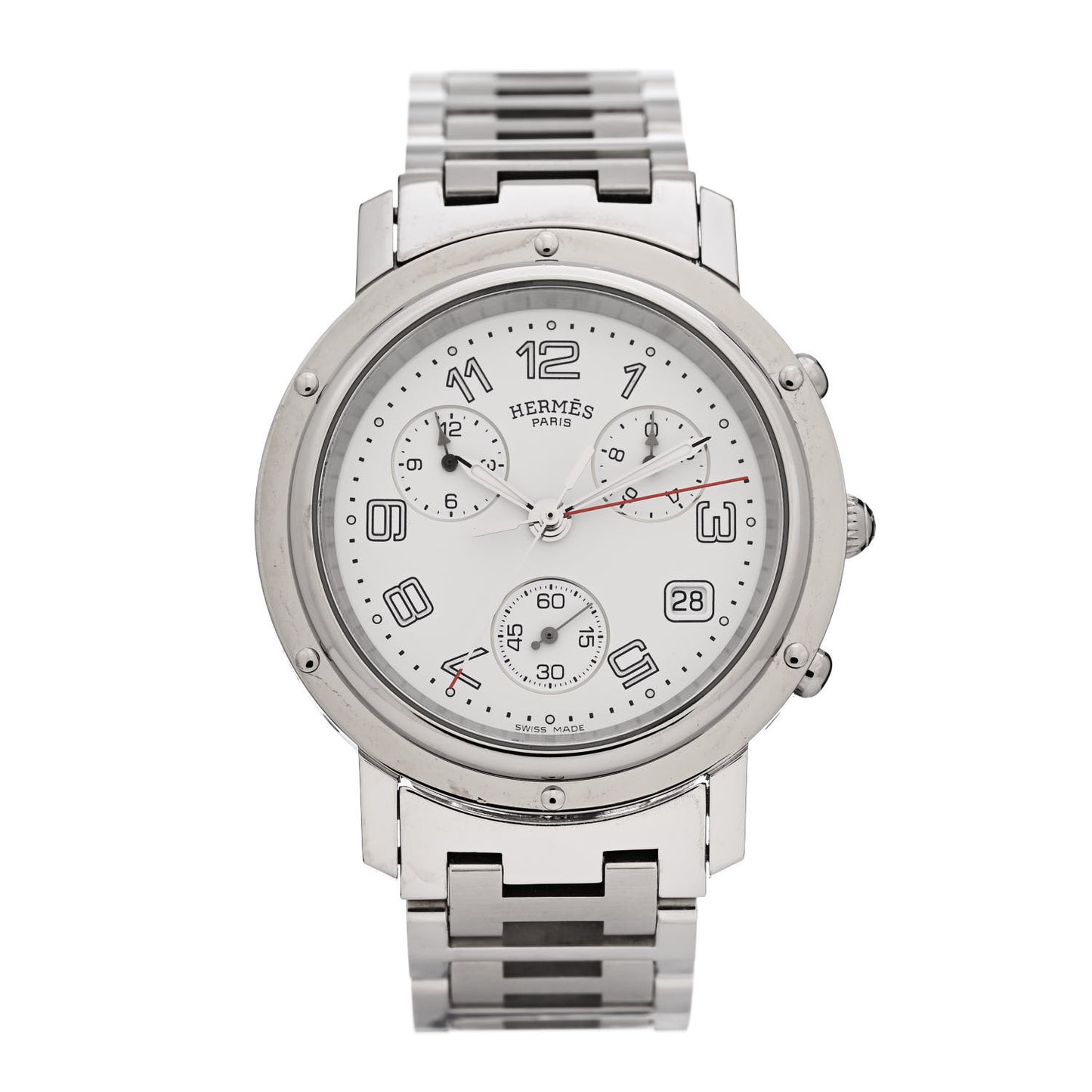 Stainless Steel 38mm Clipper Chronograph Quartz Watch