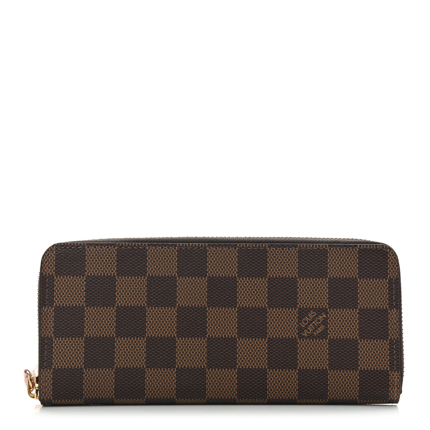 Damier Ebene Clemence Wallet Rose Ballerine
