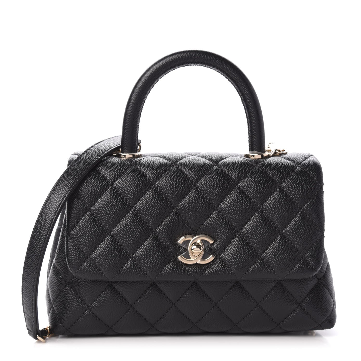 Chanel Caviar Quilted Mini Coco Handle Flap Black 1 of 11