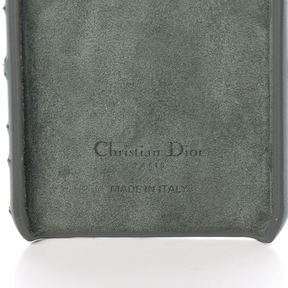 Christian Dior Lambskin Cannage Lady Dior Tech iPhone X XS Case Green 6 of 9
