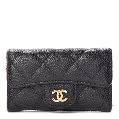 Chanel Caviar Quilted 6 Key Holder Black 1 of 13